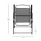 Flash Furniture Gray Folding Sling Patio Chairs with Armrests, 4PK 4-GM-SC098-GY-GG - alternate 3
